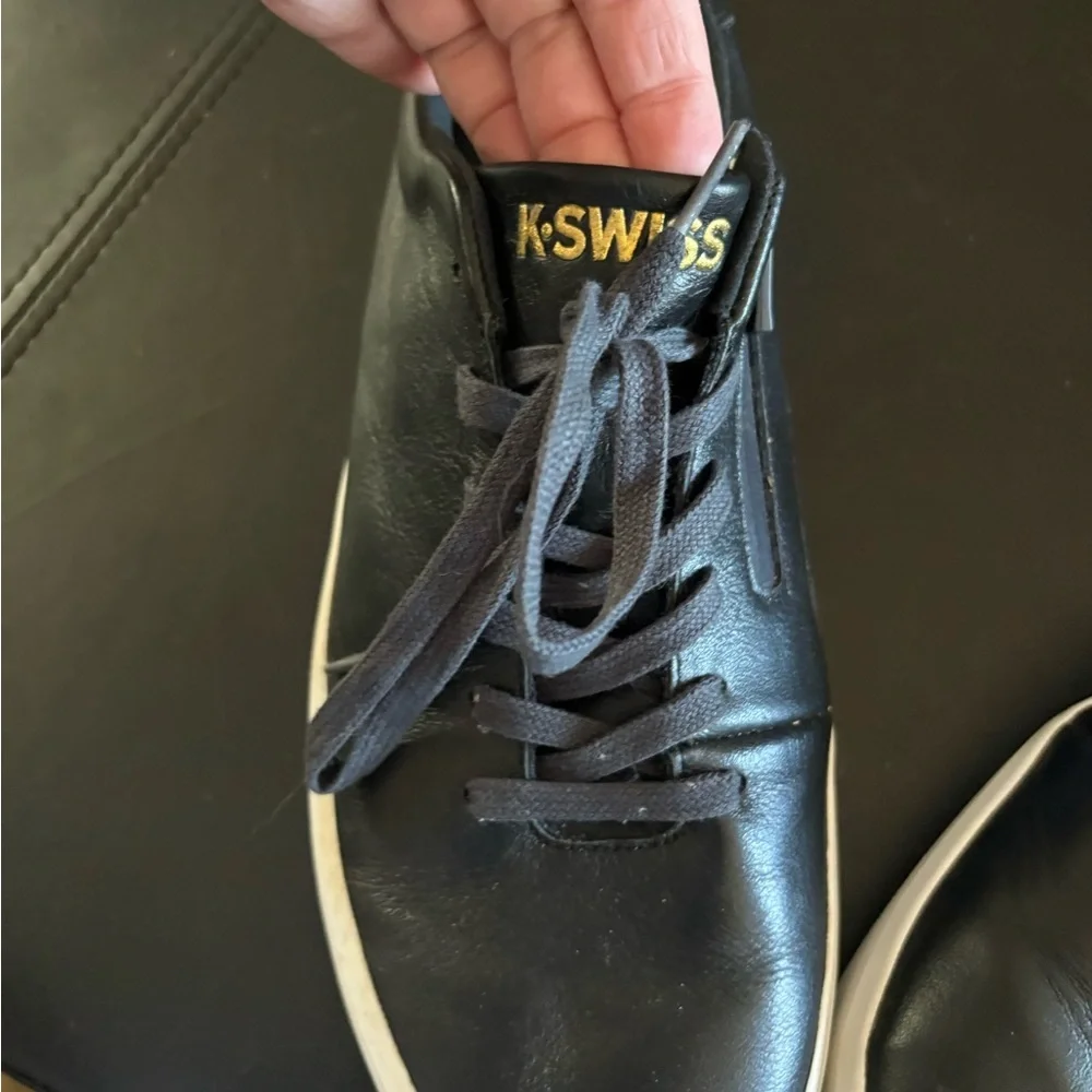 K-Swiss Men's Black and White Sneakers
